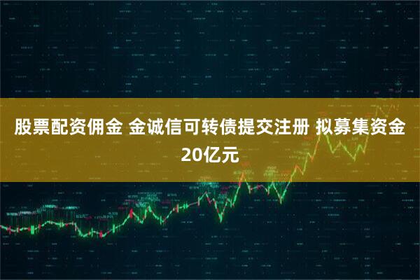 股票配资佣金 金诚信可转债提交注册 拟募集资金20亿元