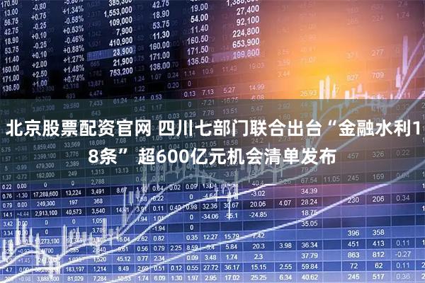 北京股票配资官网 四川七部门联合出台“金融水利18条” 超600亿元机会清单发布