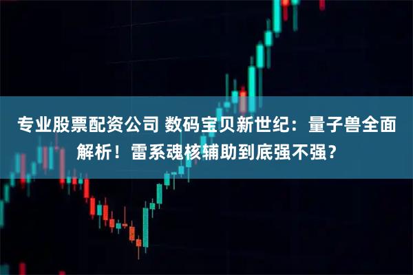 专业股票配资公司 数码宝贝新世纪：量子兽全面解析！雷系魂核辅助到底强不强？